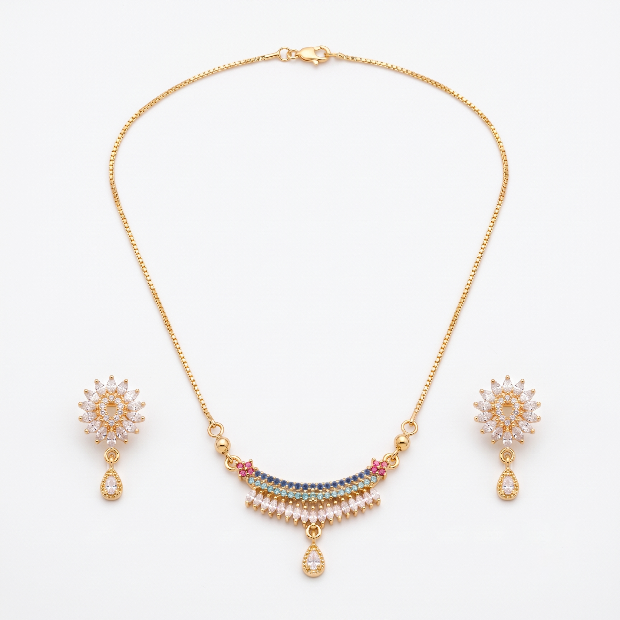 Zarvea Mehfil Arc – Multicolour Jewellery Set for Women