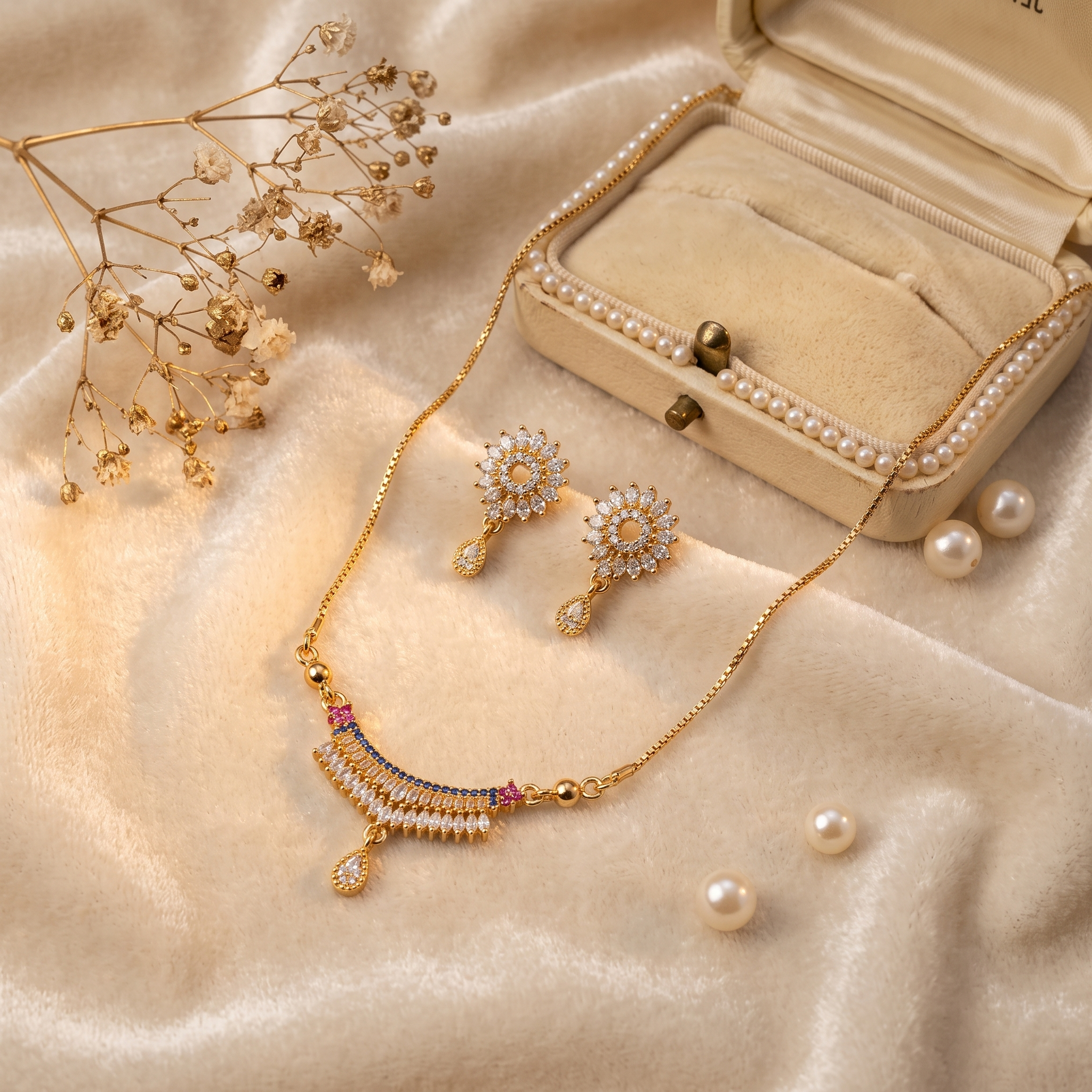Zarvea Mehfil Arc – Multicolour Jewellery Set for Women